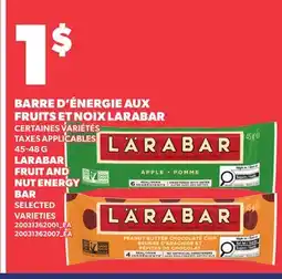 Provigo BARRE D'ÉNERGIE AUX FRUITS ET NOIX LARABAR, 45-48G | LARABAR FRUIT AND NUT ENERGY BAR offer