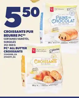 Provigo PC ALL BUTTER CROISSANTS | PC ALL BUTTER CROISSANTS offer