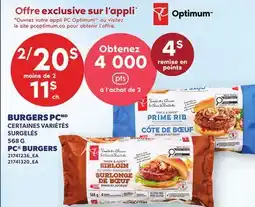 Provigo BURGERS PC, 568 G | PC BURGERS offer