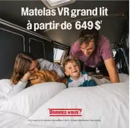 Dormez Vous Matelas VR grand lit offer