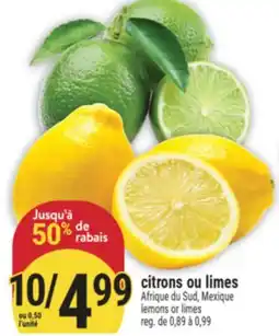 Marché Adonis CITRONS OU LIMES | LEMONS OR LIMES offer