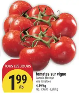 Marché Adonis TOMATES SUR VIGNE | VINE TOMATOES offer