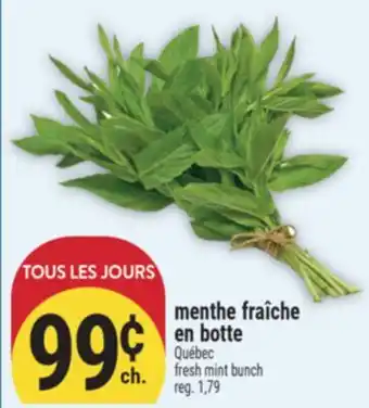 Marché Adonis MENTHE FRAÎCHE EN BOTTE | FRESH MINT BUNCH offer
