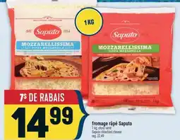 Marché Adonis fromage râpé Saputo | Saputo shredded cheese offer