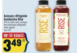 Marché Adonis boisson réfrigérée kombucha Rise | Rise kombucha refrigerated drink offer