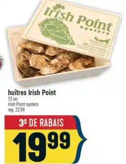 Marché Adonis huîtres Irish Point | Irish Point oysters offer
