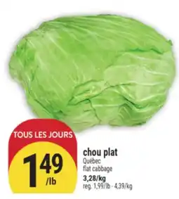 Marché Adonis chou plat | flat cabbage offer