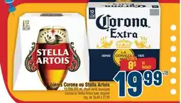 Marché Adonis BIÈRES CORONA OU STELLA ARTOIS | CORONA OR STELLA ARTOIS BEER offer