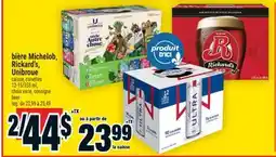 Super C bière Michelob, Rickard's, Unibroue | beer offer