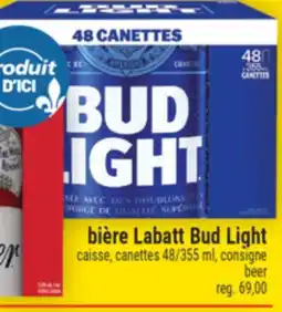 Super C bière Labatt BudLight | beer offer