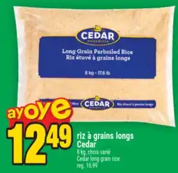 Super C riz à grains longs Cedar | Cedar long grain rice offer