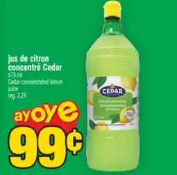 Super C jus de citron concentré Cedar | Cedar concentrated lemon juice offer