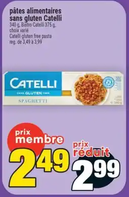 Super C pâtes alimentaires sans gluten Catelli | Catelli gluten free pasta offer