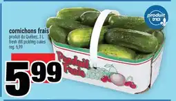 Super C cornichons frais | fresh dill pickling cukes offer