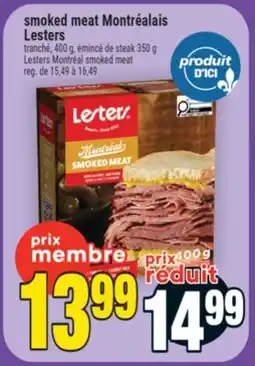 Super C smoked meat Montréalais Lesters | Lesters Montréal smoked meat offer