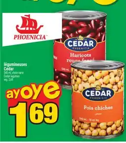 Super C légumineuses Cedar | Cedar legumes offer