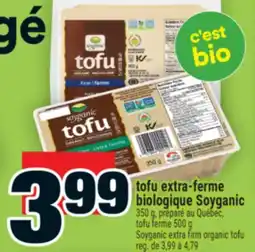 Super C tofu extra-ferme biologique Soyganic | Soyganic extra firm organic tofu offer