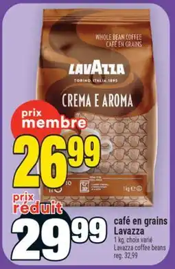 Super C café en grains Lavazza | Lavazza coffee beans offer