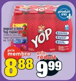 Super C yogourt à boire Yop Yoplait | Yoplait Yop drinkable yogurt offer