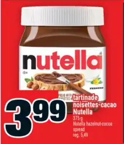 Super C tartinade noisettes-cacao Nutella | Nutella hazelnut-cocoa spread offer
