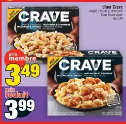 Super C Crave frozen dinner | Crave frozen dinner offer
