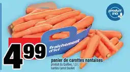Super C panier de carottes nantaises | nantes carrot basket offer
