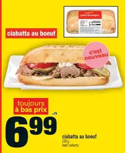 Super C ciabatta au boeuf | beef ciabatta offer