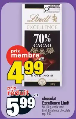Super C chocolat Excellence Lindt | LindtExcellence chocolate offer