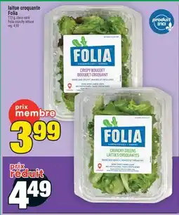 Super C laitue croquante Folia | Folia crunchy lettuce offer