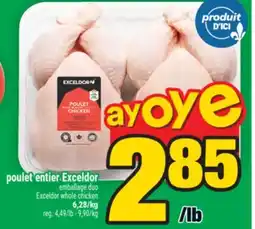 Super C poulet entier Exceldor | Exceldor whole chicken offer