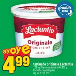 Super C tartinade originale Lactantia |Lactantia original spread offer