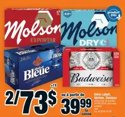 Super C bière Labatt, Molson, Sleeman | beer offer