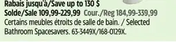 Canadian Tire For Living Selected Bathroom Spacesavers offer