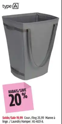 Canadian Tire Type A Laundry Hamper offer