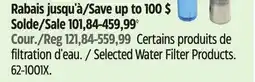 Canadian Tire Selected Rainfresh Water Filter Products offer