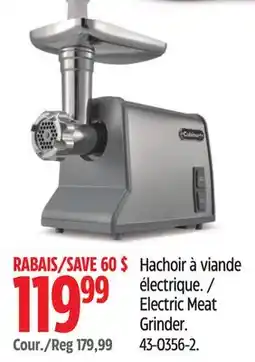 Canadian Tire Cuisinart Electric Meat Grinder offer