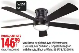 Canadian Tire NOMA 6-Speed Ceiling Fan with Remote offer
