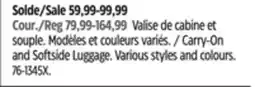 Canadian Tire Carry-On and Softside Luggage offer