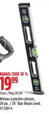 Canadian Tire Maximum 24˝ Box Beam Level offer