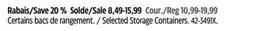 Canadian Tire Selected Storage Containers offer