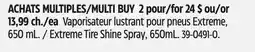 Canadian Tire Armor All Extreme Tire Shine Spray, 650mL offer