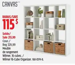 Canadian Tire CANVAS Wilmer 16-Cube Organizer offer