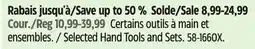 Canadian Tire Selected Mastercraft Hand Tools and Sets offer