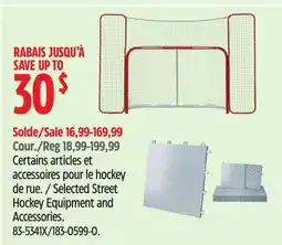 Canadian Tire Selected Street Hockey Equipment and Accessories offer