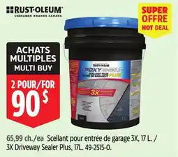 Canadian Tire Rust Oleum 3X Driveway Sealer Plus, 17L offer