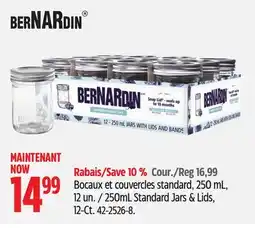 Canadian Tire Bernardin 250mL Standard Jars & Lids offer