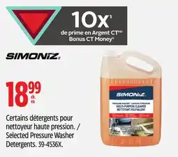 Canadian Tire Simoniz Selected Pressure Washer Detergents offer