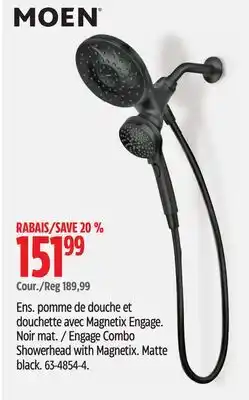 Canadian Tire MOEN Engage Combo Showerhead with Magnetix offer