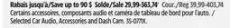 Canadian Tire Cobra Selected Car Audio, Accessories and Dash Cam offer