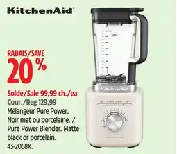Canadian Tire Kitchenaid Pure Power Blender offer